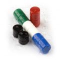 Plastbelagte diskmagneter, 10 per sett i flere farger