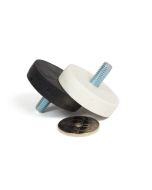Gummikledd magnet Ø 34 mm med utvendig gjenge