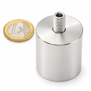 Pottemagnet Ø 32 mm med utvendige M8-gjenger – 34 kg