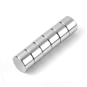 Sterk neodym skivemagnet Ø 12 x 8 mm, løftekraft 4,4 kg