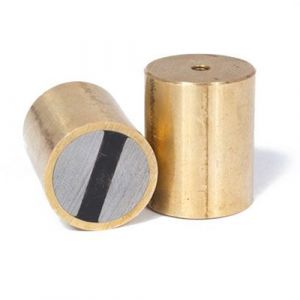Potmagnet Ø 32 x 40, M6, brass, bi-pole