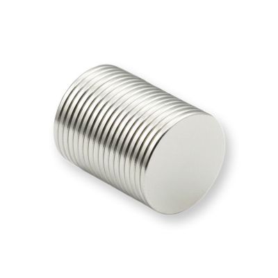 Tynn skivemagnet 15 x 1 mm av neodym
