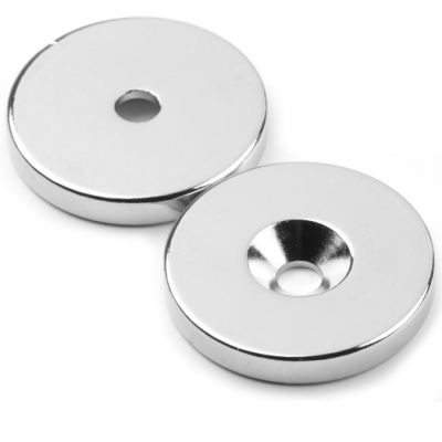 Disk magnet med skruehull Ø 27 mm