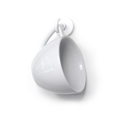 Hvit magnet med krok Ø 32 mm
