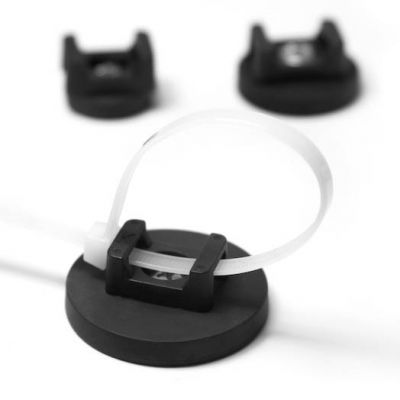 Gummibelagt potmagnet Ø 31 mm, med feste