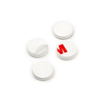 Selvklebende disk Ø 10 mm, Hvit