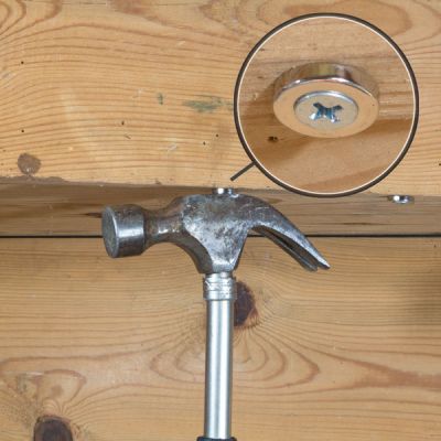Disk magnet med festehull Ø 14 mm