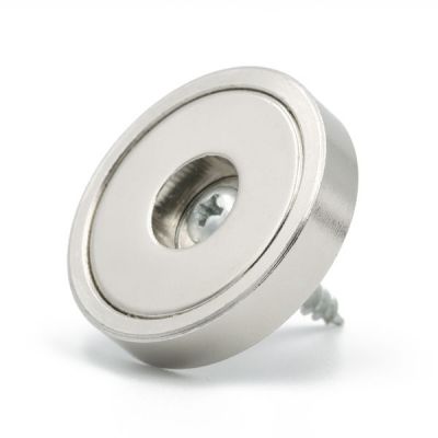 Robust disk magnet Ø 36 x 7 mm med skruehull