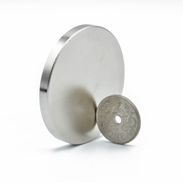Stor diskmagnet Ø 50 x 5 mm - neodymium disc magnet