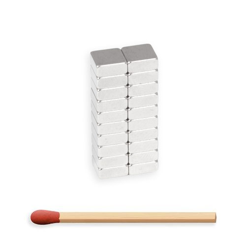 Firkantet blokk magnet 7 x 7 x 3 mm | SuperMagneter.no - kjempe utvalg av blokk magneter