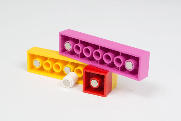 Magnetiske LEGO klosser